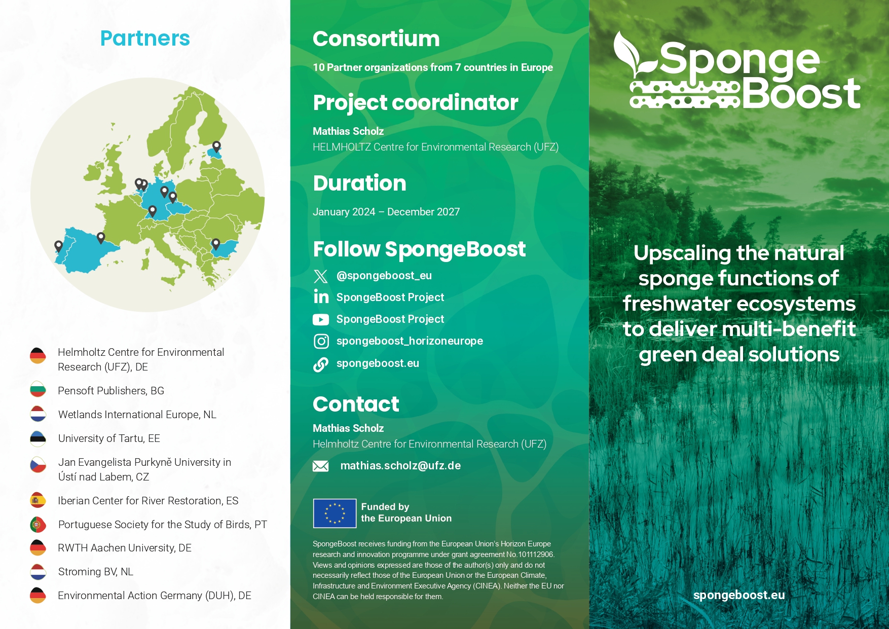 SpongeBoost Brochure promotional material